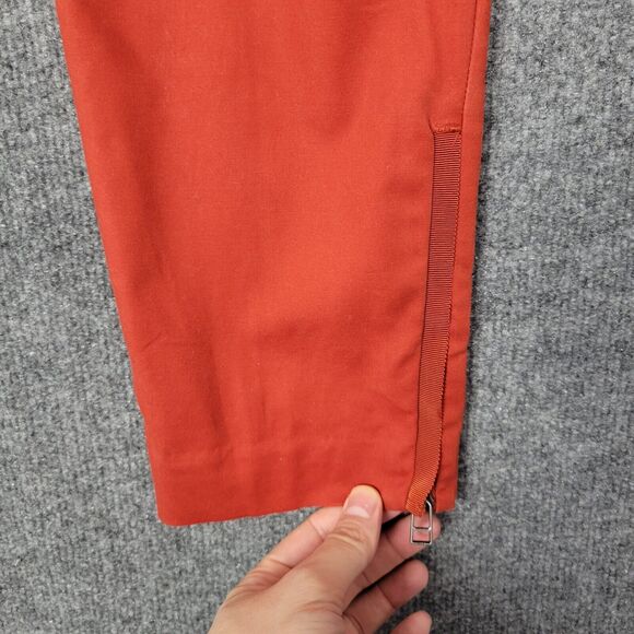 CARTONNIER Anthropologie Orange Charlie Ankle Zip Pants SIZE 8 - Picture 6 of 13